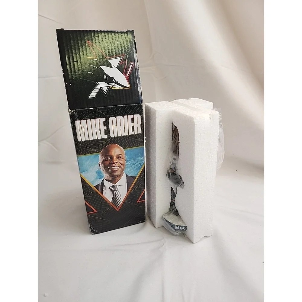 San‎ Jose Sharks GM Mike Grier bobble bobblehead SGA . Never opened